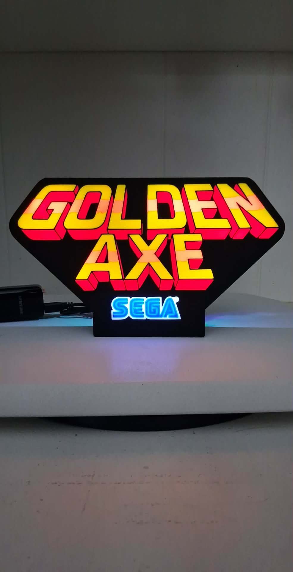 Golden Axe Light Box LED light box – custom 3D printed – Lit Layer Creations